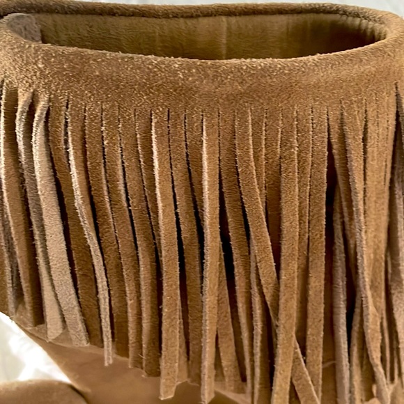 Chinese Laundry suede boho wedge ankle boot - Picture 4 of 8